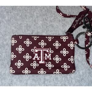 Vera Bradley Texas A&M University Lanyard Coin Purse ID Holder